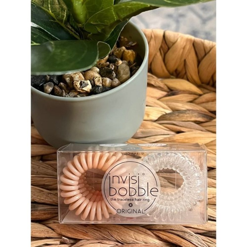 invisibobble The Traceless Hair Ring 3 nude / 3 clear NEW